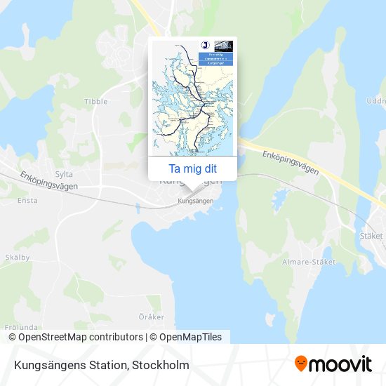 Kungsängens Station karta