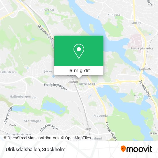 Ulriksdalshallen karta