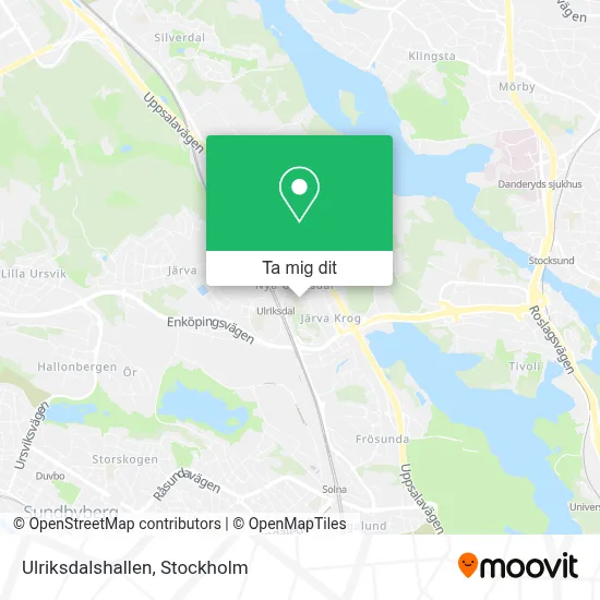Ulriksdalshallen karta