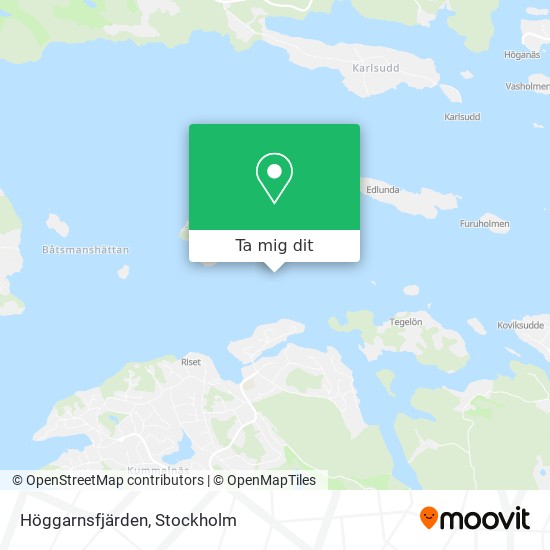 Höggarnsfjärden karta