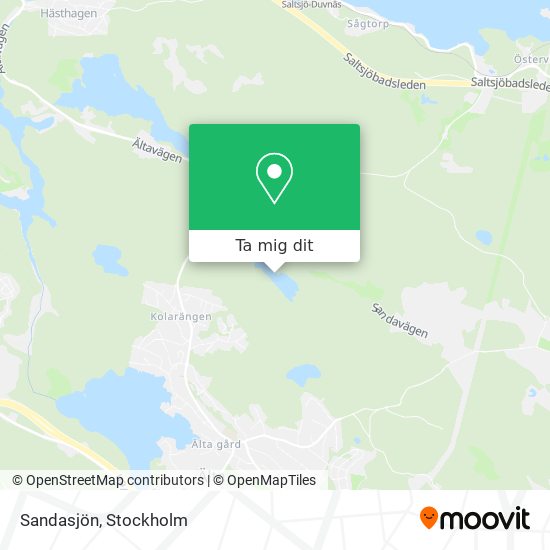 Sandasjön karta