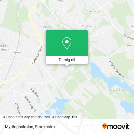 Myrängsskolan karta