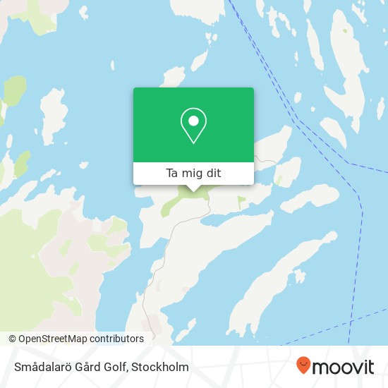 Smådalarö Gård Golf karta