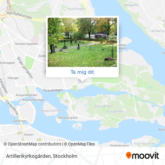 Artillerikyrkogården karta