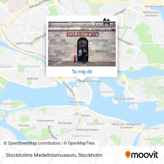 Stockholms Medeltidsmuseum karta