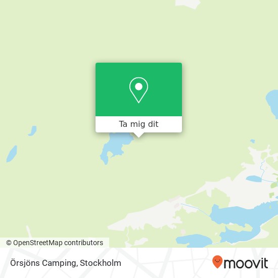 Örsjöns Camping karta