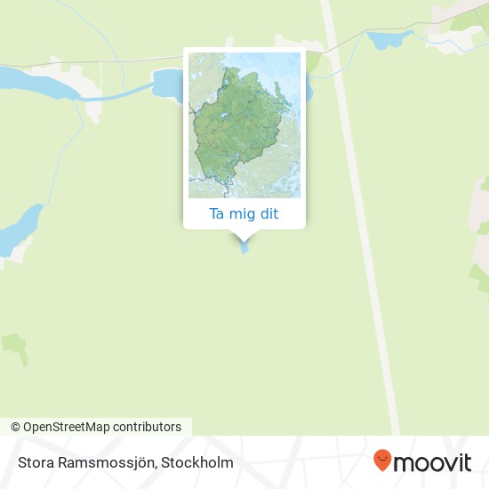 Stora Ramsmossjön karta