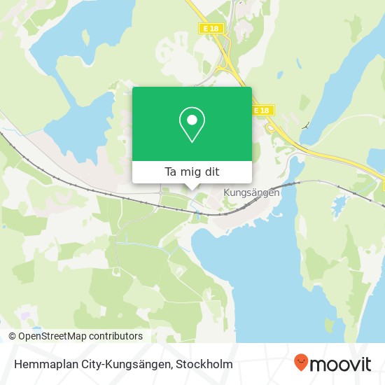 Hemmaplan City-Kungsängen karta