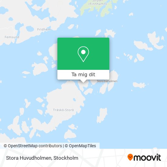 Stora Huvudholmen karta