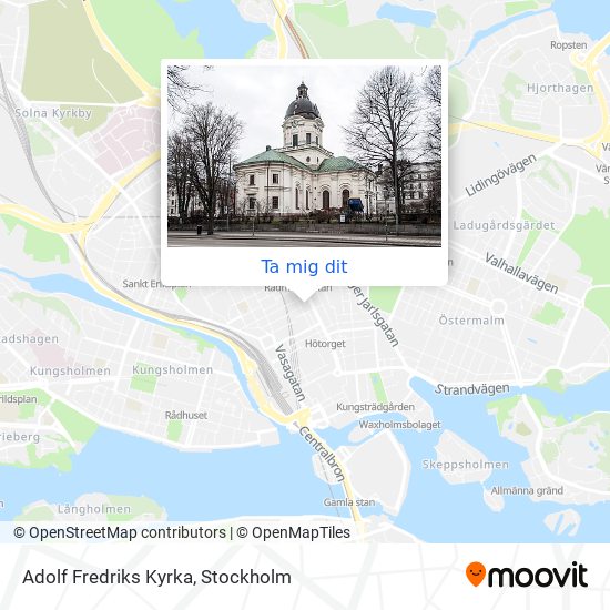 Adolf Fredriks Kyrka karta