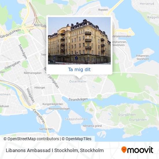 Libanons Ambassad I Stockholm karta