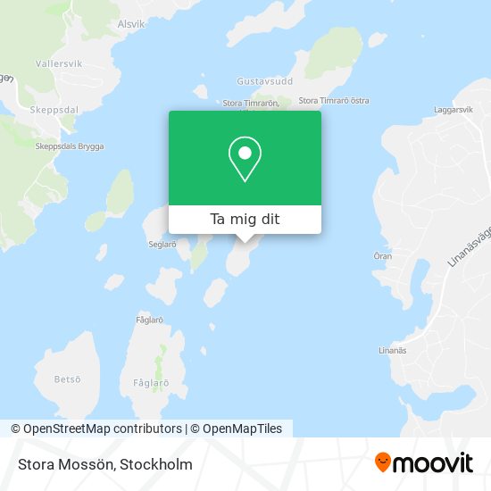 Stora Mossön karta