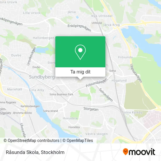 Råsunda Skola karta