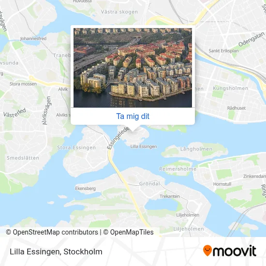 Lilla Essingen karta