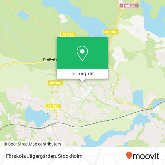 Förskola Jägargården karta