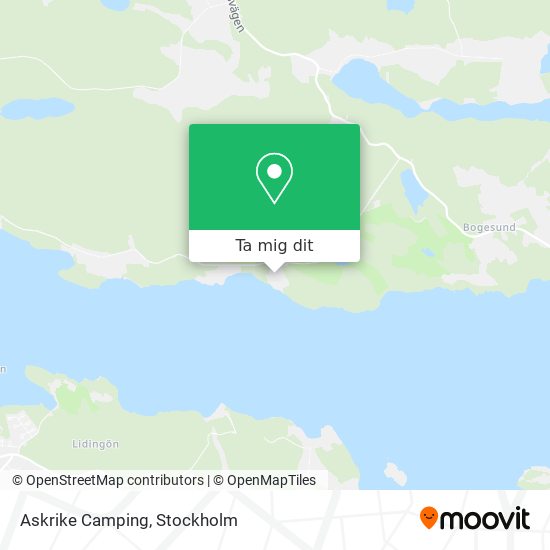 Askrike Camping karta