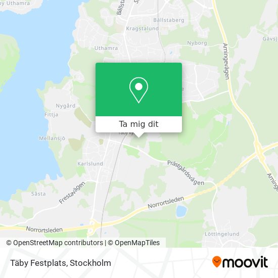 Täby Festplats karta