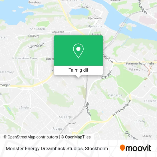 Monster Energy Dreamhack Studios karta