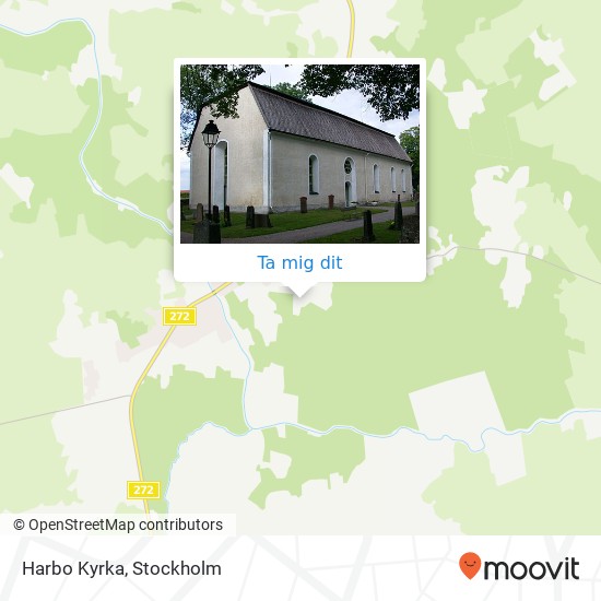 Harbo Kyrka karta