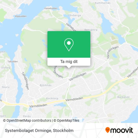 Systembolaget Orminge karta