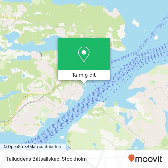 Talluddens Båtsällskap karta