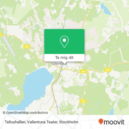 Tellushallen, Vallentuna Teater karta