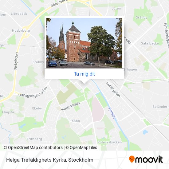 Helga Trefaldighets Kyrka karta