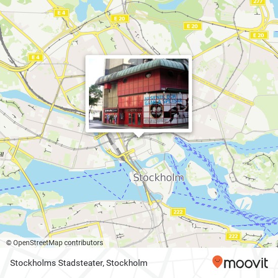 Stockholms Stadsteater karta