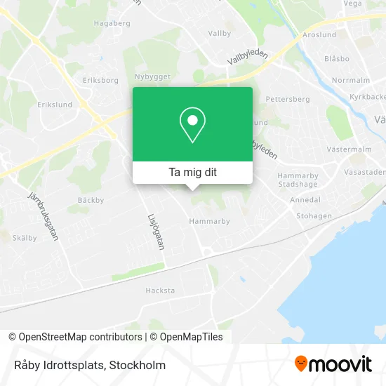 Råby Idrottsplats karta