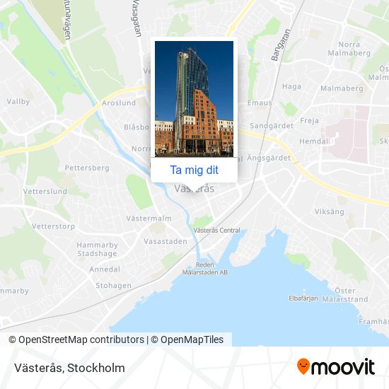 Västerås karta