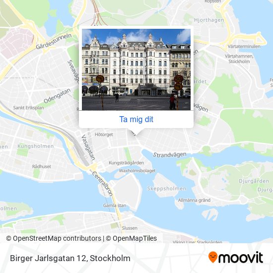 Birger Jarlsgatan 12 karta