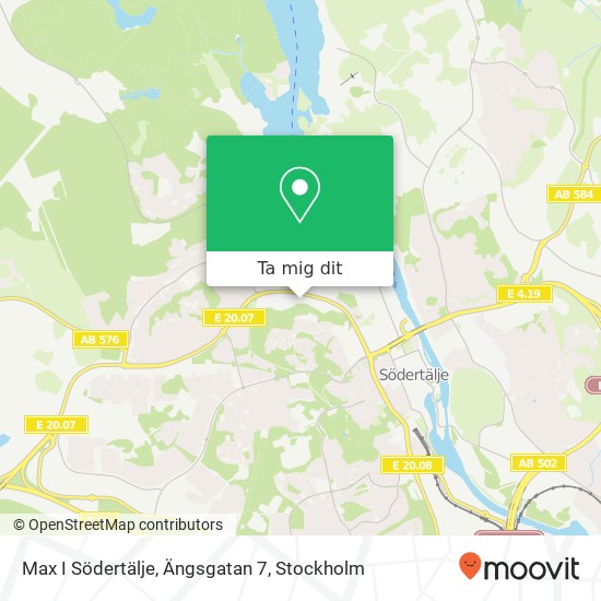 Max I Södertälje, Ängsgatan 7 karta