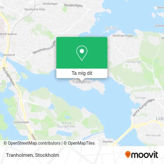 Tranholmen karta