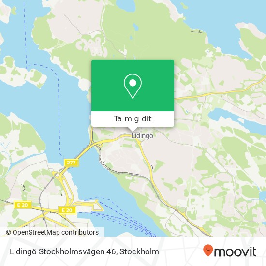 Lidingö Stockholmsvägen 46 karta