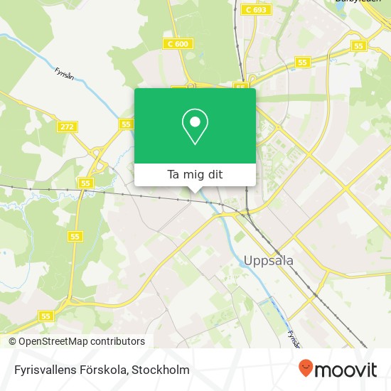 Fyrisvallens Förskola karta