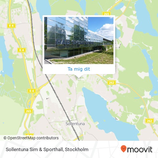 Sollentuna Sim & Sporthall karta