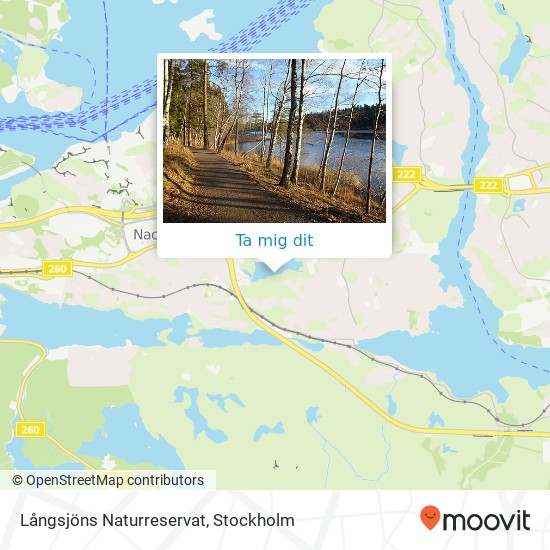 Långsjöns Naturreservat karta