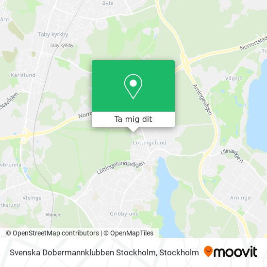 Svenska Dobermannklubben Stockholm karta