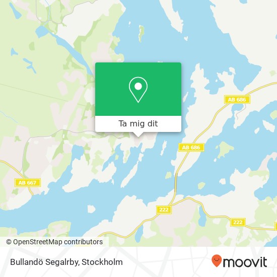 Bullandö Segalrby karta