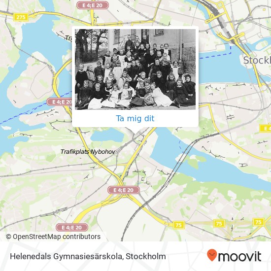 Helenedals Gymnasiesärskola karta