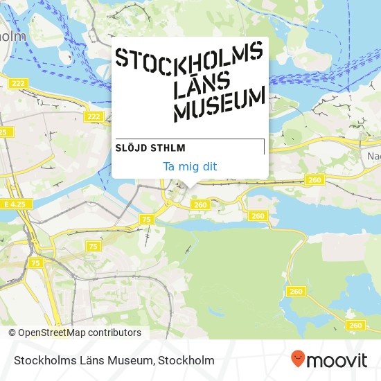 Stockholms Läns Museum karta