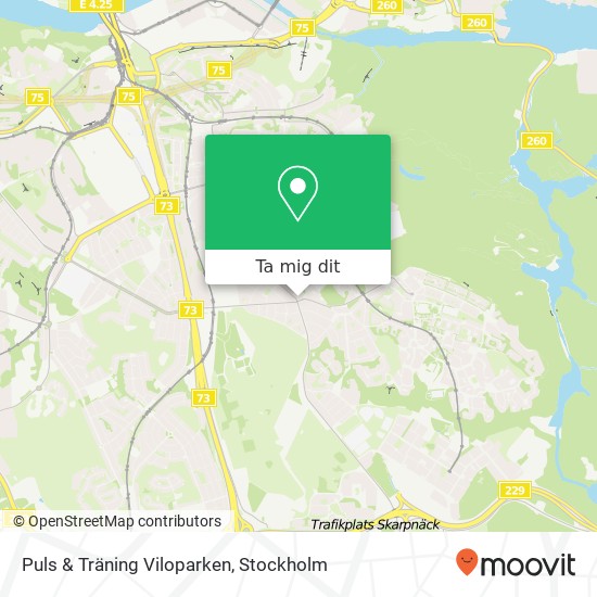 Puls & Träning Viloparken karta