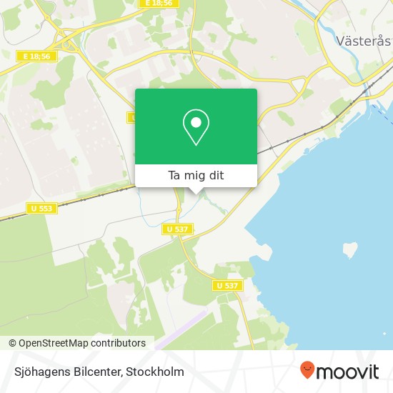 Sjöhagens Bilcenter karta