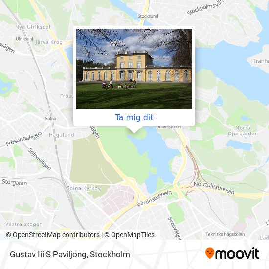 Gustav Iii:S Paviljong karta