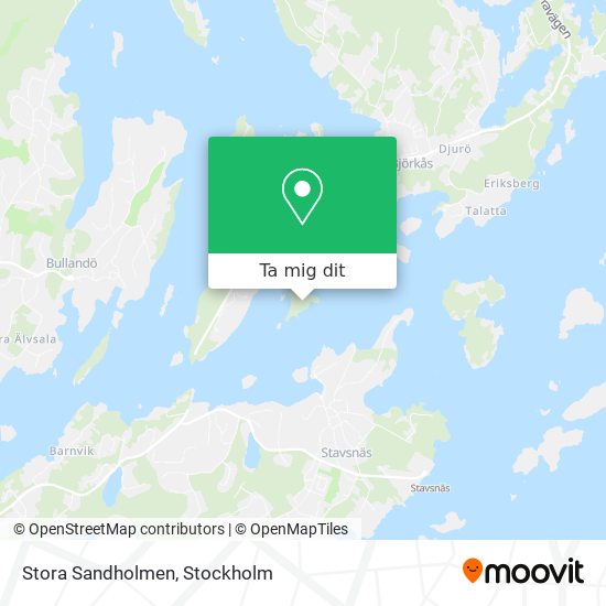 Stora Sandholmen karta