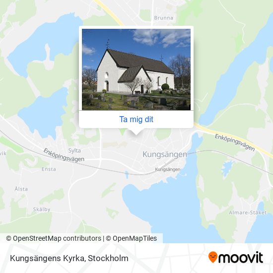 Kungsängens Kyrka karta