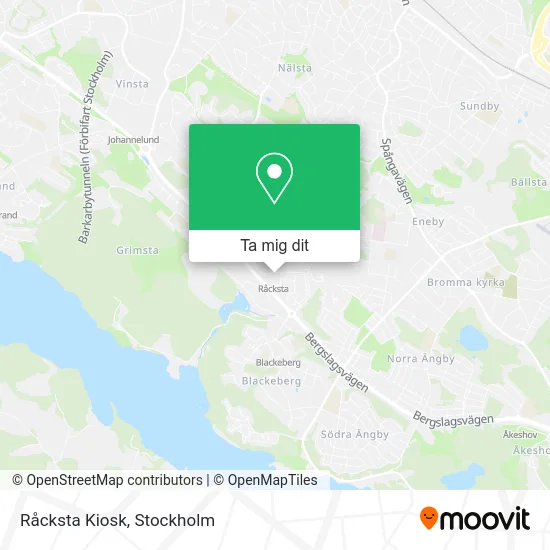 Råcksta Kiosk karta