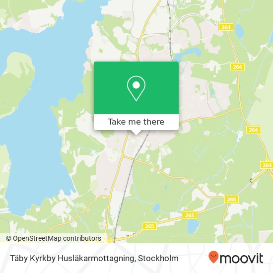 Täby Kyrkby Husläkarmottagning karta
