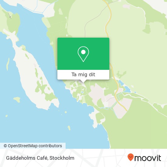 Gäddeholms Café karta