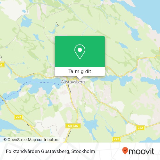 Folktandvården Gustavsberg karta
